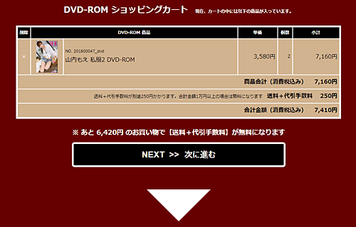 DVD-ROM販売カート